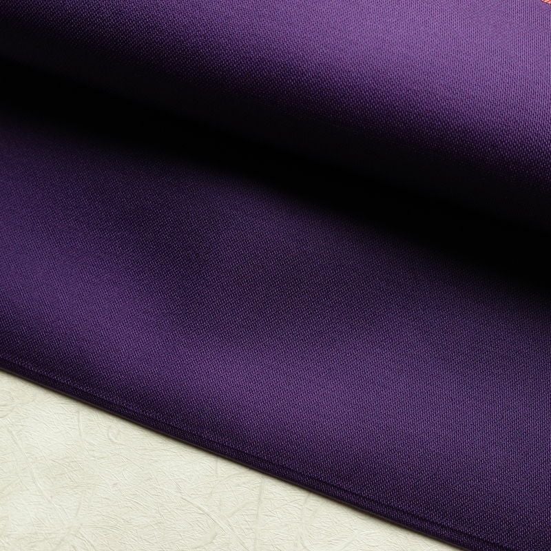 名古屋帯 太鼓柄 正絹 古典柄 松葉仕立て なごや帯 リサイクル帯 帯 引箔 扇子 紫・藤色_画像7