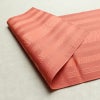 名古屋帯 全通柄 良品 夏用 正絹 縞柄・線柄 松葉仕立て なごや帯 リサイクル帯 ピンク 帯_画像9