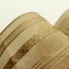 名古屋帯 全通柄 夏用 ポリエステル 縞柄・線柄 松葉仕立て なごや帯 リサイクル帯 帯 黄・黄土色_画像18