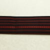 名古屋帯 全通柄 良品 正絹 縞柄・線柄 松葉仕立て なごや帯 リサイクル帯 帯 黒_画像13