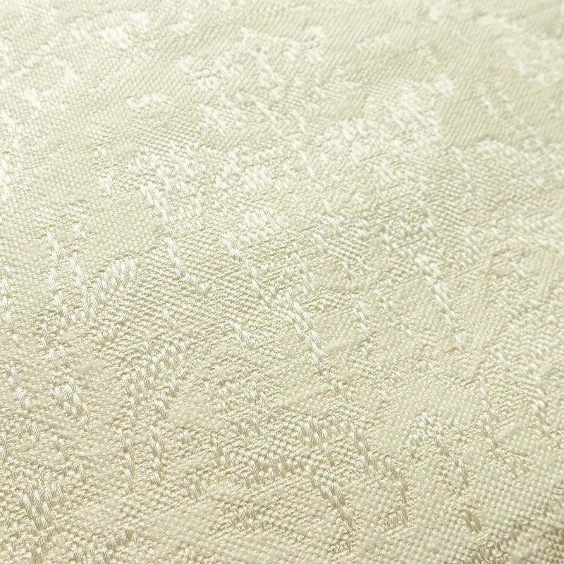 名古屋帯 全通柄 良品 正絹 幾何学柄・抽象柄 松葉仕立て なごや帯 リサイクル帯 帯 白_画像3