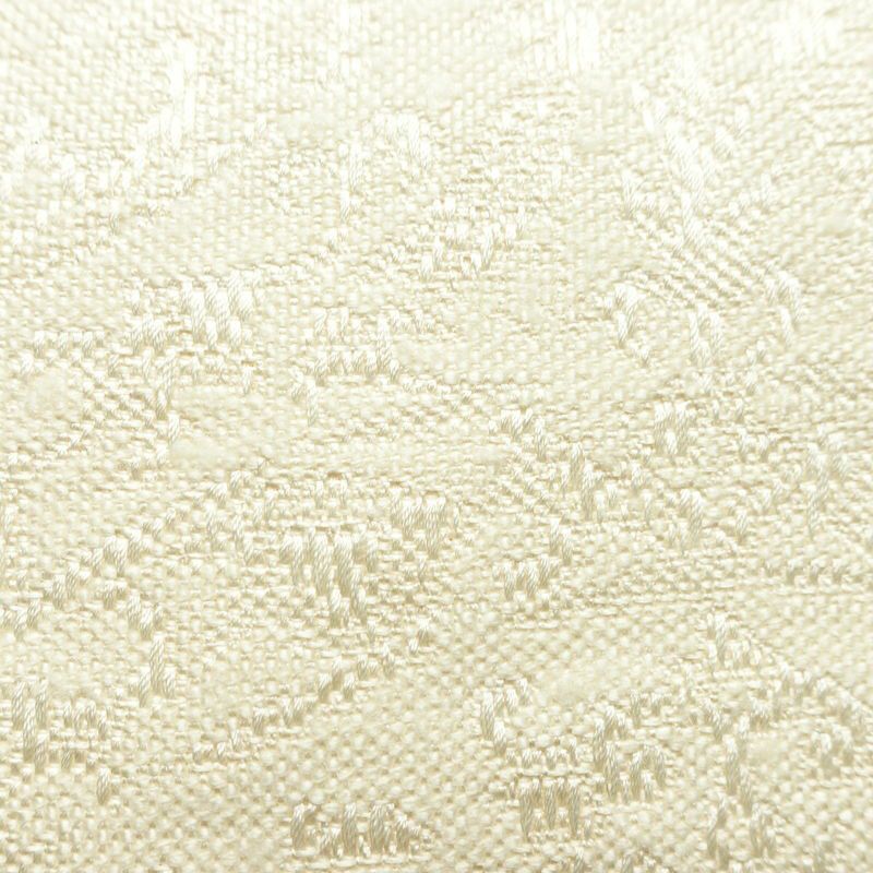 名古屋帯 全通柄 良品 正絹 幾何学柄・抽象柄 松葉仕立て なごや帯 リサイクル帯 帯 白_画像5