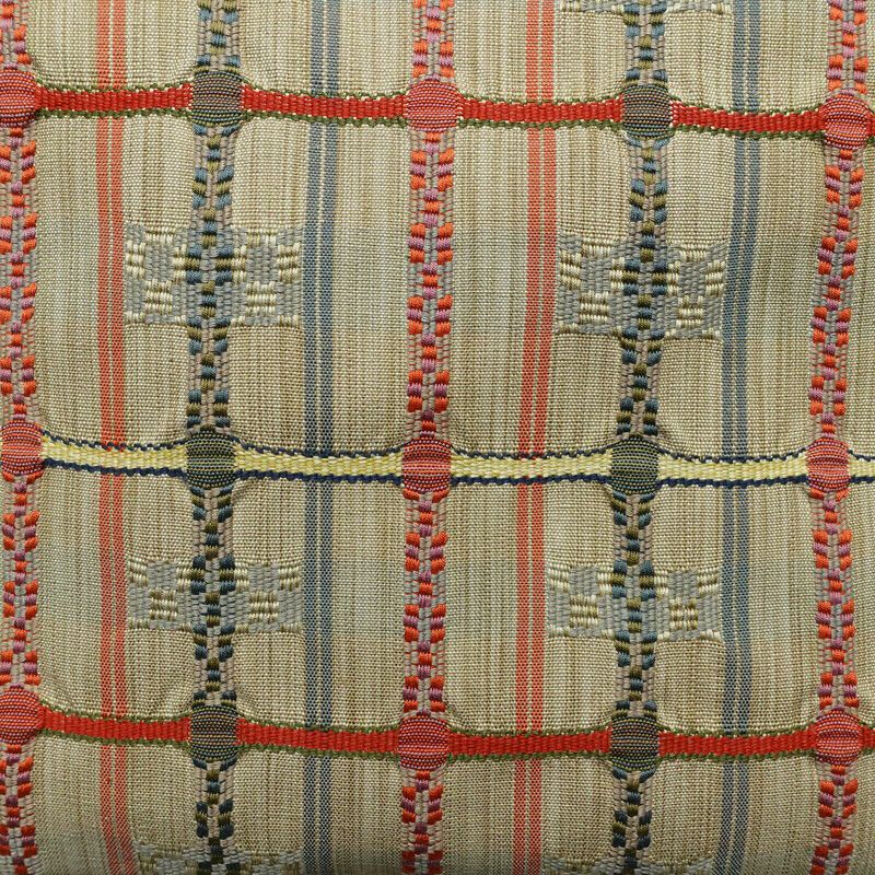 名古屋帯 六通柄 正絹 縞柄・線柄 名古屋仕立て なごや帯 リサイクル帯 帯 ベージュ_画像2