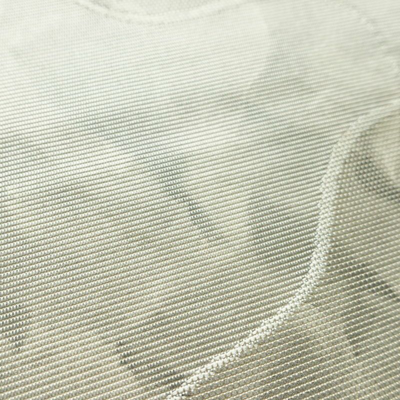 名古屋帯 六通柄 正絹 古典柄 名古屋仕立て なごや帯 リサイクル帯 帯 グレー_画像5