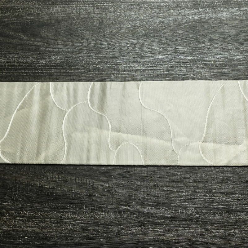 名古屋帯 六通柄 正絹 古典柄 名古屋仕立て なごや帯 リサイクル帯 帯 グレー_画像12