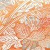 名古屋帯 六通柄 良品 正絹 花柄 松葉仕立て なごや帯 リサイクル帯 帯 橙_画像4