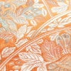 名古屋帯 六通柄 良品 正絹 花柄 松葉仕立て なごや帯 リサイクル帯 帯 橙_画像5