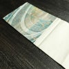 名古屋帯 六通柄 正絹 流水・波柄 名古屋仕立て なごや帯 リサイクル帯 帯 箔 緑・うぐいす色_画像16
