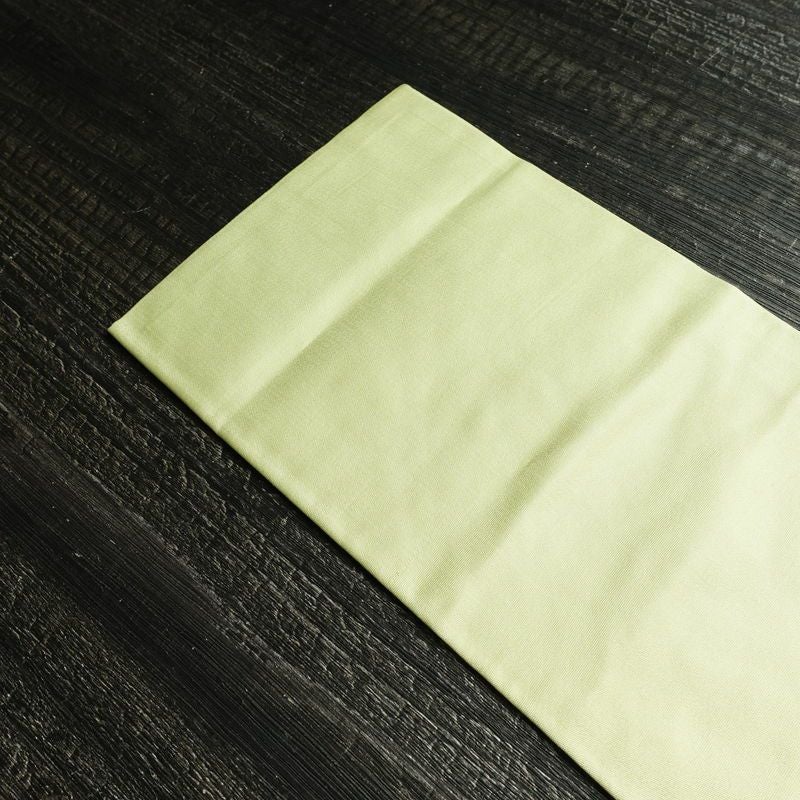 名古屋帯 太鼓柄 正絹 花柄 名古屋仕立て なごや帯 リサイクル帯 帯 箔 緑・うぐいす色_画像18