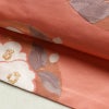 名古屋帯 六通柄 良品 正絹 花柄 名古屋仕立て なごや帯 リサイクル帯 帯 引箔 ピンク_画像7