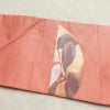名古屋帯 六通柄 良品 正絹 花柄 名古屋仕立て なごや帯 リサイクル帯 帯 引箔 ピンク_画像15