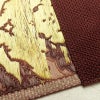 名古屋帯 六通柄 正絹 幾何学柄・抽象柄 松葉仕立て なごや帯 リサイクル帯 帯 茶_画像19