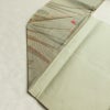 名古屋帯 六通柄 良品 正絹 幾何学柄・抽象柄 名古屋仕立て なごや帯 リサイクル帯 帯 箔 緑・うぐいす色_画像18