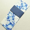 新品 浴衣 女性用 綿 平織 古典柄 花柄 あじさい ゆかた 未使用品 白 上品 シック モダン 紫陽花