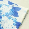 新品 浴衣 女性用 綿 平織 古典柄 花柄 あじさい ゆかた 未使用品 白 上品 シック モダン 紫陽花