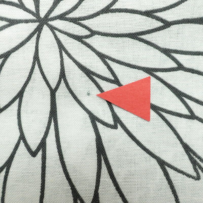 [訳あり]新品 浴衣 帯 2点セット 女性用 綿 平織 古典柄 浴衣 半幅帯 未使用品 菊 黒 生成り_画像15