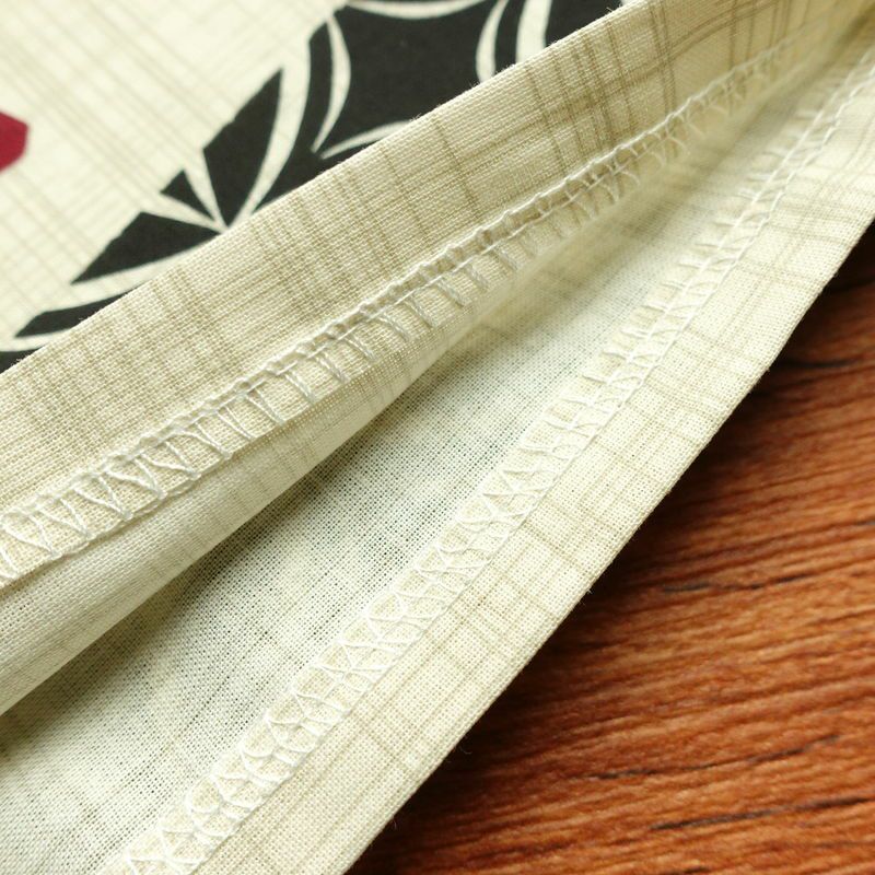 [訳あり]新品 浴衣 帯 2点セット 女性用 綿 平織 古典柄 浴衣 半幅帯 未使用品 七宝 黒 生成り_画像11