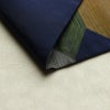 名古屋帯 六通柄 良品 正絹 亀甲柄 名古屋仕立て なごや帯 リサイクル帯 帯 青・紺_画像10