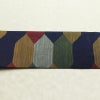 名古屋帯 六通柄 良品 正絹 亀甲柄 名古屋仕立て なごや帯 リサイクル帯 帯 青・紺_画像13