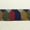 名古屋帯 六通柄 良品 正絹 亀甲柄 名古屋仕立て なごや帯 リサイクル帯 帯 青・紺_画像14