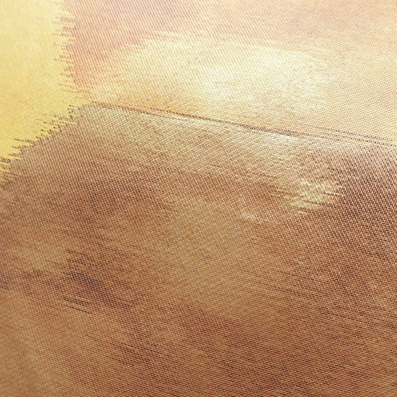 名古屋帯 太鼓柄 正絹 亀甲柄 通し仕立て なごや帯 リサイクル帯 帯 クリーム_画像5