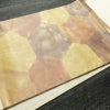 名古屋帯 太鼓柄 正絹 亀甲柄 通し仕立て なごや帯 リサイクル帯 帯 クリーム_画像11