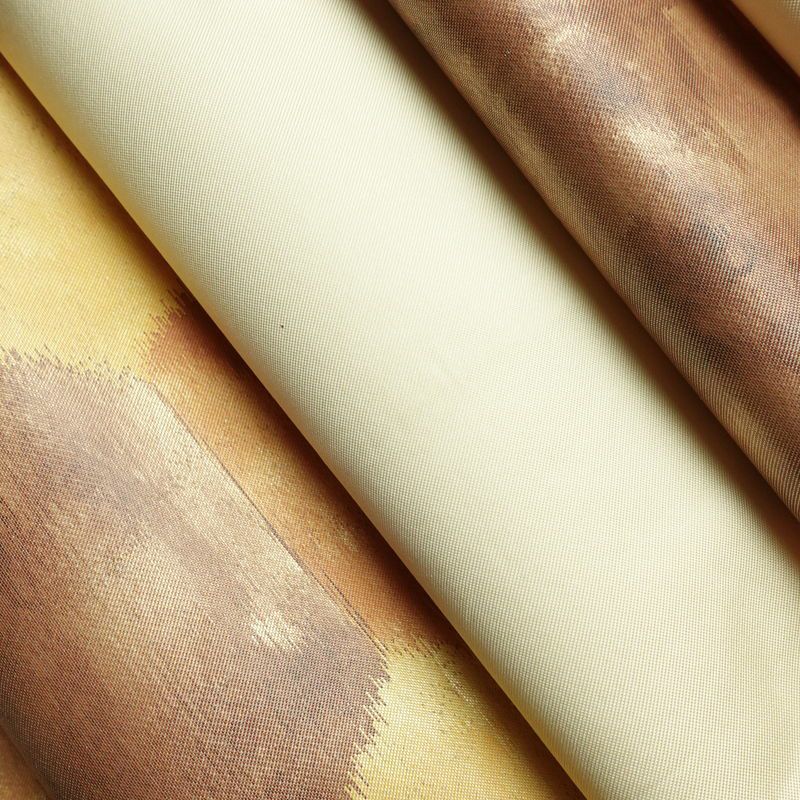 名古屋帯 太鼓柄 正絹 亀甲柄 通し仕立て なごや帯 リサイクル帯 帯 クリーム_画像22