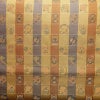 名古屋帯 全通柄 正絹 チェック・格子柄 通し仕立て なごや帯 リサイクル帯 帯 カジュアル 黄・黄土色_画像2