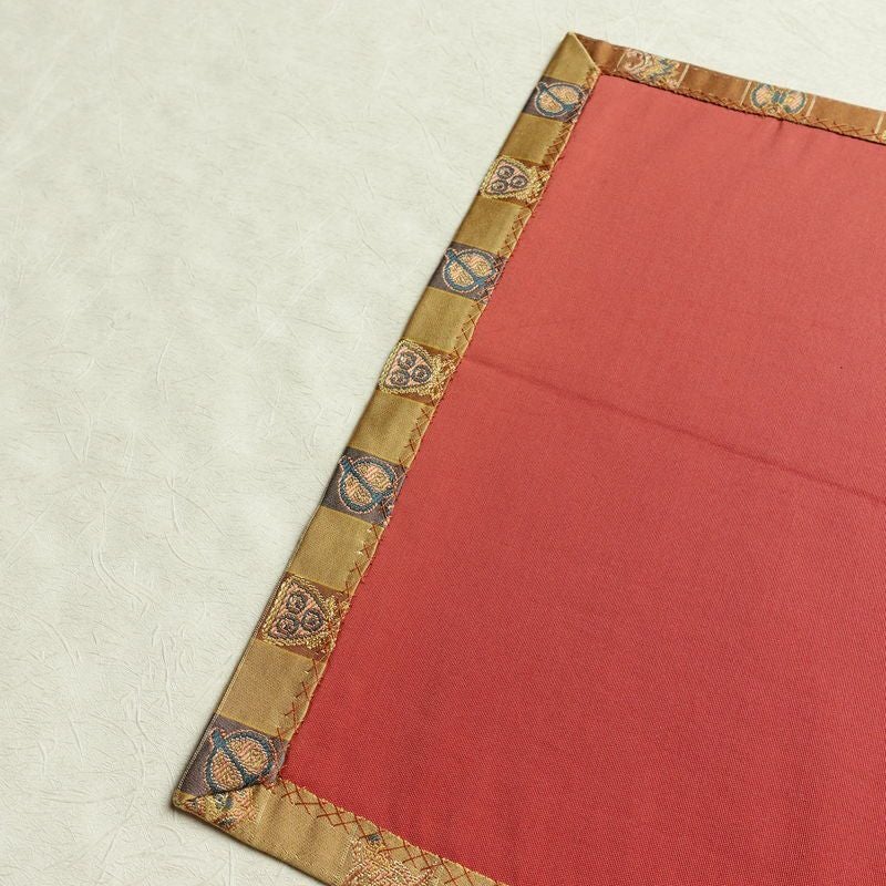 名古屋帯 全通柄 正絹 チェック・格子柄 通し仕立て なごや帯 リサイクル帯 帯 カジュアル 黄・黄土色_画像11