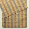 名古屋帯 全通柄 正絹 チェック・格子柄 通し仕立て なごや帯 リサイクル帯 帯 カジュアル 黄・黄土色_画像14