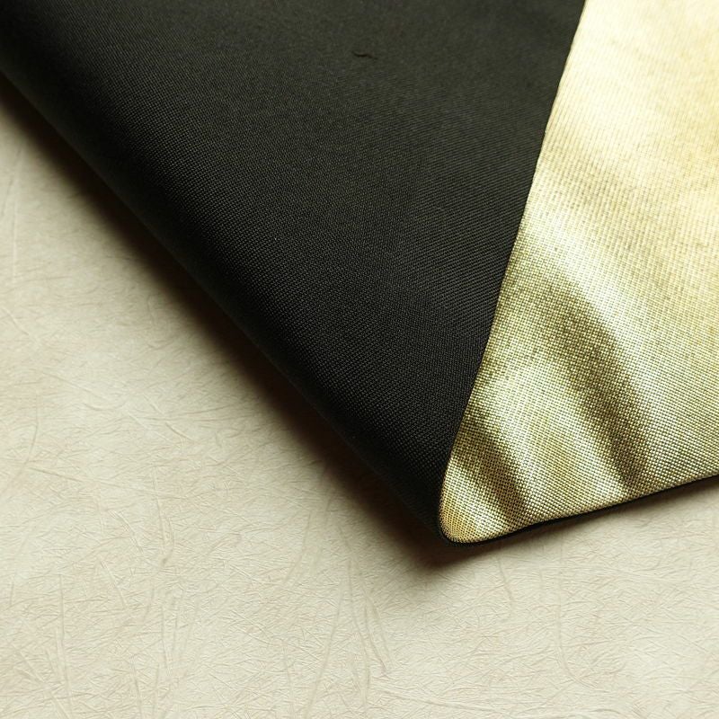 名古屋帯 太鼓柄 正絹 木の葉・植物柄 名古屋仕立て なごや帯 リサイクル帯 帯 芝 引箔 金・銀_画像10