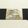 名古屋帯 太鼓柄 正絹 木の葉・植物柄 名古屋仕立て なごや帯 リサイクル帯 帯 芝 引箔 金・銀_画像13