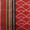 名古屋帯 全通柄 良品 正絹 縞柄・線柄 通し仕立て なごや帯 リサイクル帯 帯 カジュアル 赤・朱_画像4