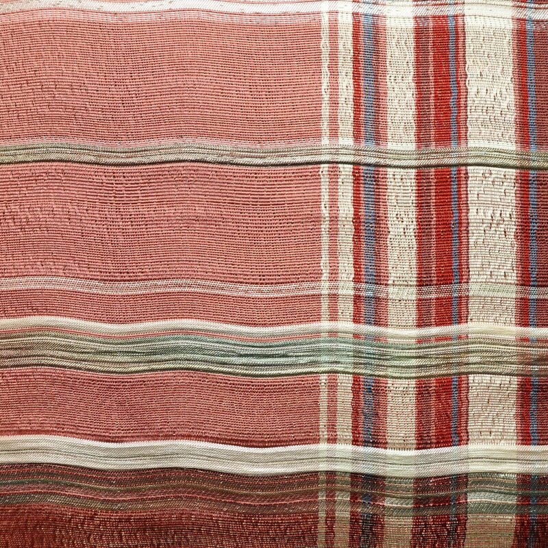 名古屋帯 六通柄 良品 正絹 縞柄・線柄 通し仕立て なごや帯 リサイクル帯 帯 カジュアル ピンク_画像2