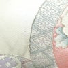 名古屋帯 太鼓柄 正絹 花柄 名古屋仕立て なごや帯 リサイクル帯 帯 箔 ピンク_画像7
