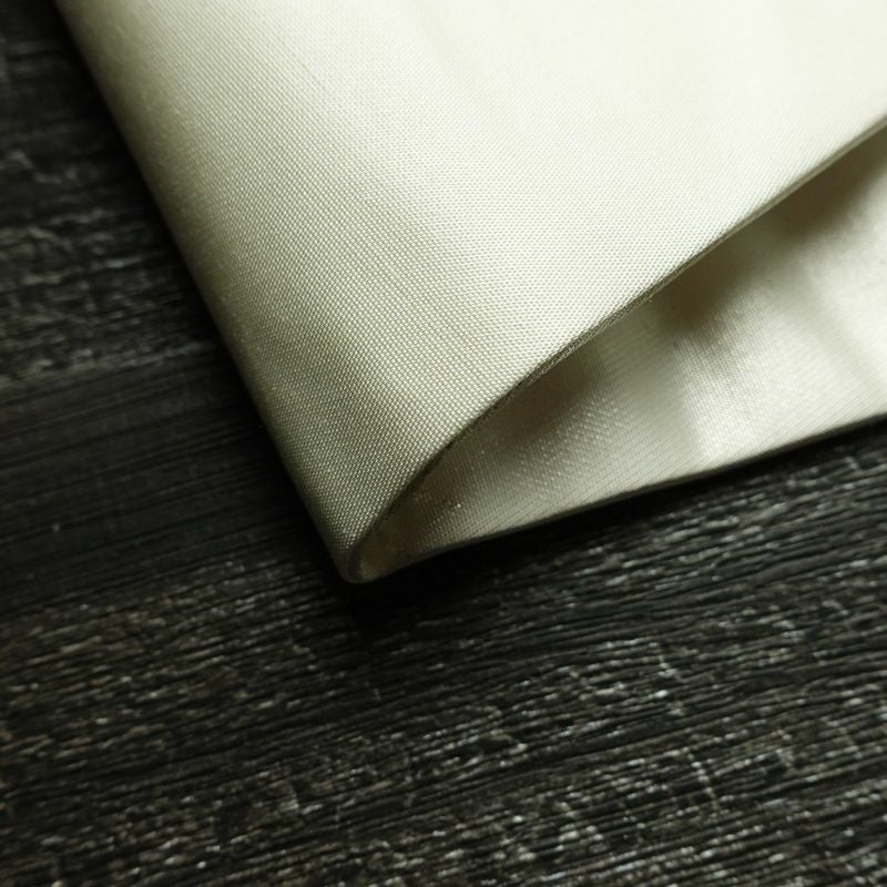 名古屋帯 プラチナ箔 太鼓柄 良品 正絹 花柄 名古屋仕立て なごや帯 リサイクル帯 帯 箔 上品 金・銀_画像10