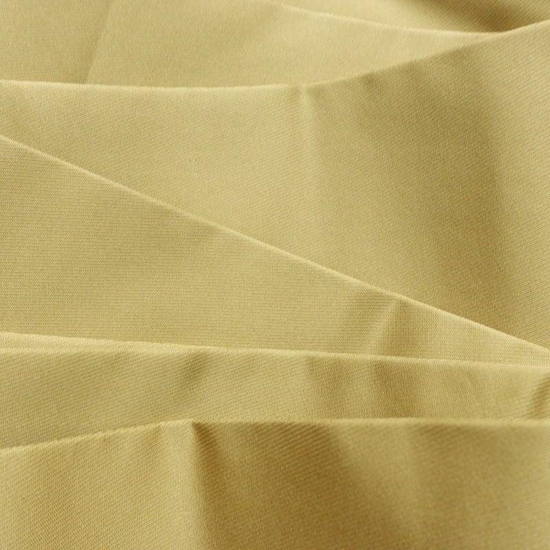 名古屋帯 太鼓柄 美品 スワトウ刺繍 正絹 木の葉・植物柄 名古屋仕立て なごや帯 リサイクル帯 帯 刺繍 シンプル おしゃれ 黄・黄土色_画像17