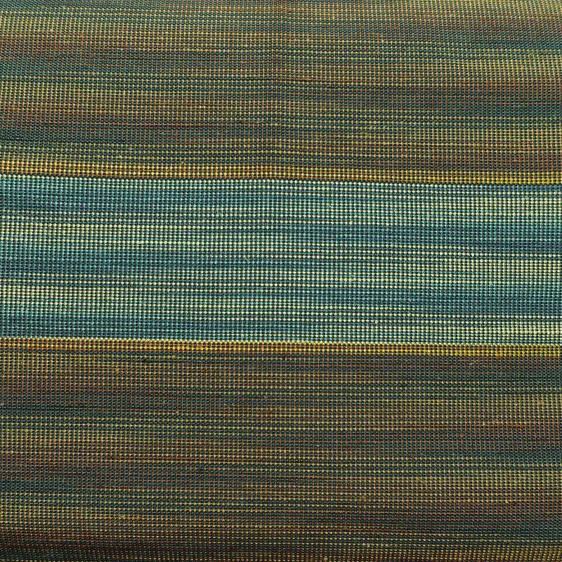 名古屋帯 六通柄 正絹 縞柄・線柄 通し仕立て なごや帯 リサイクル帯 帯 カジュアル 緑・うぐいす色_画像2