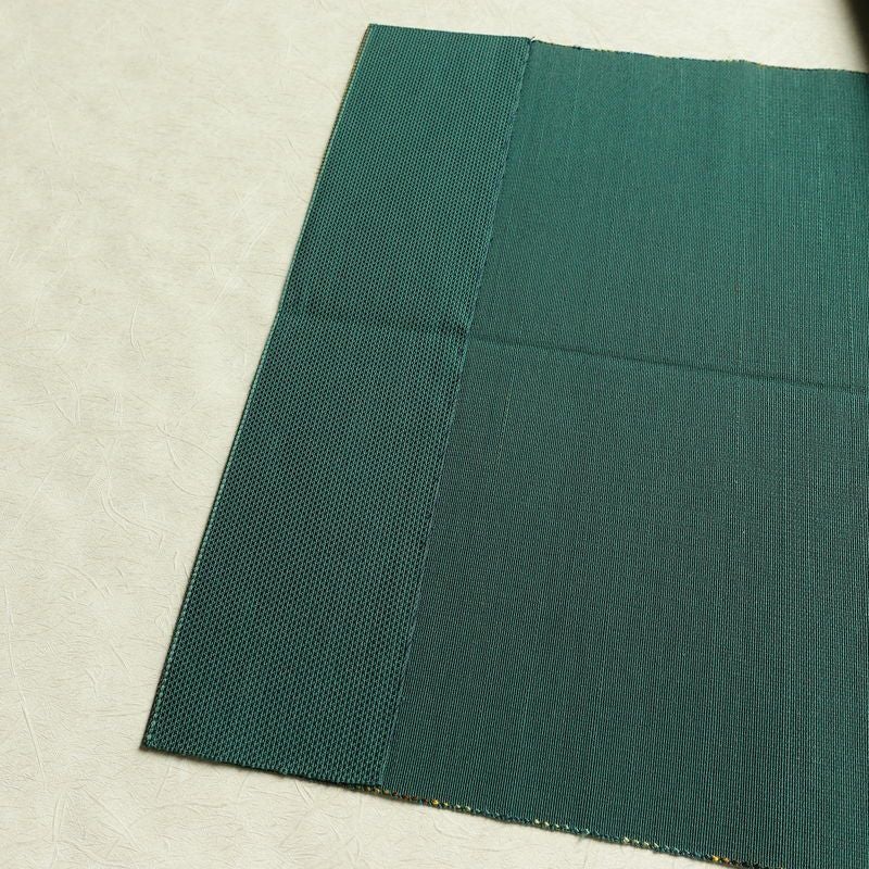 名古屋帯 六通柄 正絹 縞柄・線柄 通し仕立て なごや帯 リサイクル帯 帯 カジュアル 緑・うぐいす色_画像11