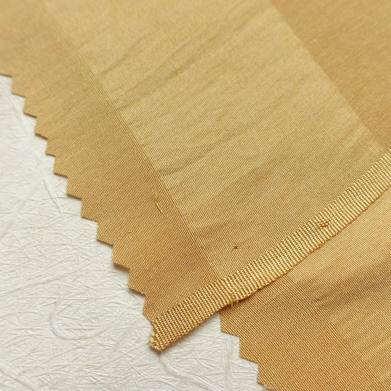 帯揚げ帯締めセット 美品 セット品 綸子 正絹 花柄 金糸 フォーマル 和装小物 黄・黄土色_画像5