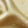 帯揚げ帯締めセット 美品 セット品 綸子 正絹 花柄 金糸 フォーマル 和装小物 黄・黄土色_画像12