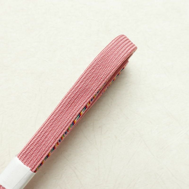 帯揚げ帯締めセット 良品 セット品 平組 正絹 花柄 金通し 和装小物 ピンク_画像16