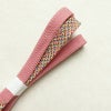 帯揚げ帯締めセット 良品 セット品 平組 正絹 花柄 金通し 和装小物 ピンク_画像18