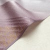 帯揚げ帯締めセット 良品 セット品 綸子 正絹 幾何学柄・抽象柄 箔 シンプル 和装小物 紫・藤色_画像12