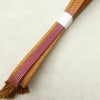 帯揚げ帯締めセット 良品 セット品 綸子 正絹 幾何学柄・抽象柄 箔 シンプル 和装小物 紫・藤色_画像19