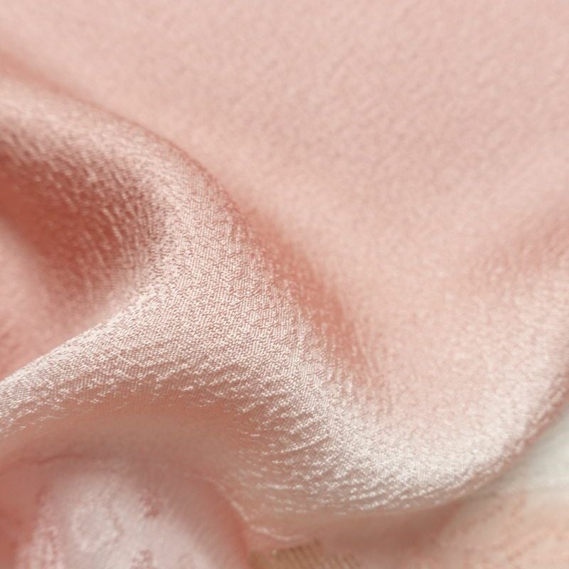 帯揚げ帯締めセット 良品 セット品 丹後ちりめん 平組 正絹 花柄 金糸 流水 フォーマル ピンク_画像12