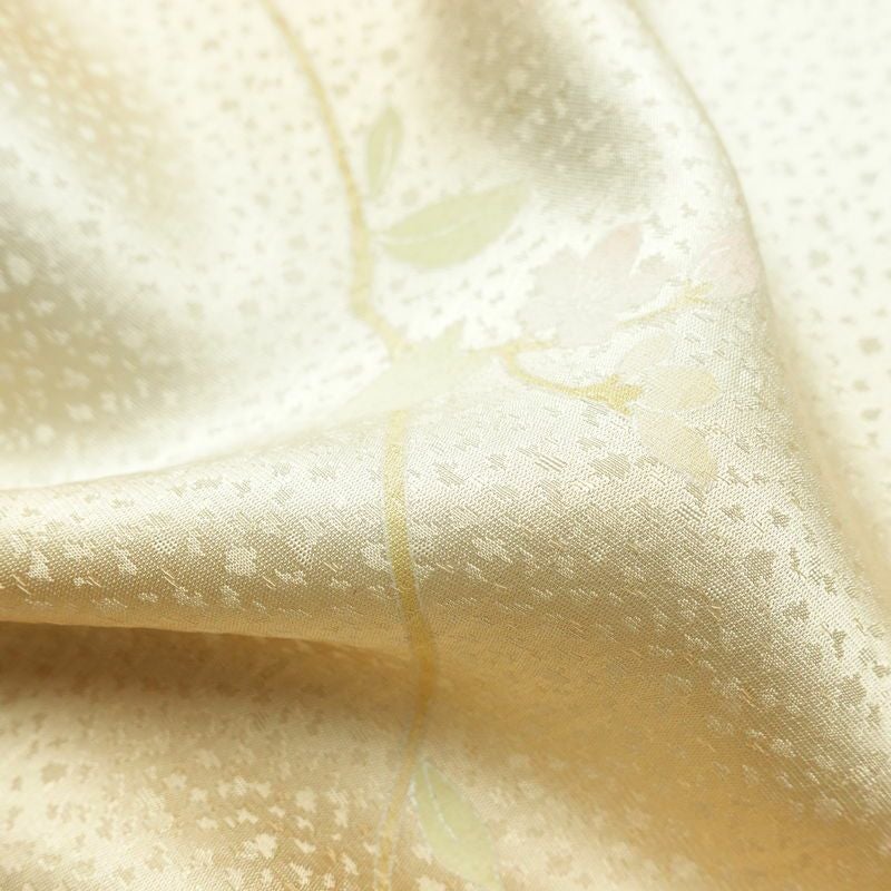 帯揚げ帯締めセット セット品 平組 正絹 花柄 シンプル 和装小物 橙_画像14