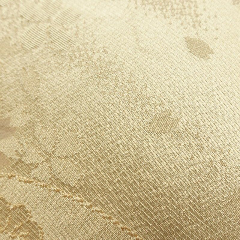 帯揚げ帯締めセット セット品 綸子 正絹 花柄 扇面 桜 ベージュ_画像10