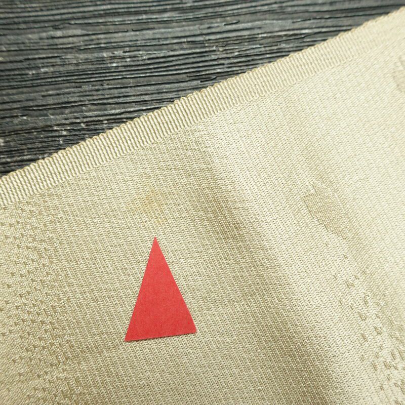 帯揚げ帯締めセット セット品 綸子 正絹 花柄 扇面 桜 ベージュ_画像11