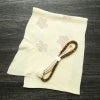 帯揚げ帯締めセット セット品 絞り 正絹 花柄 和装小物 クリーム_画像1